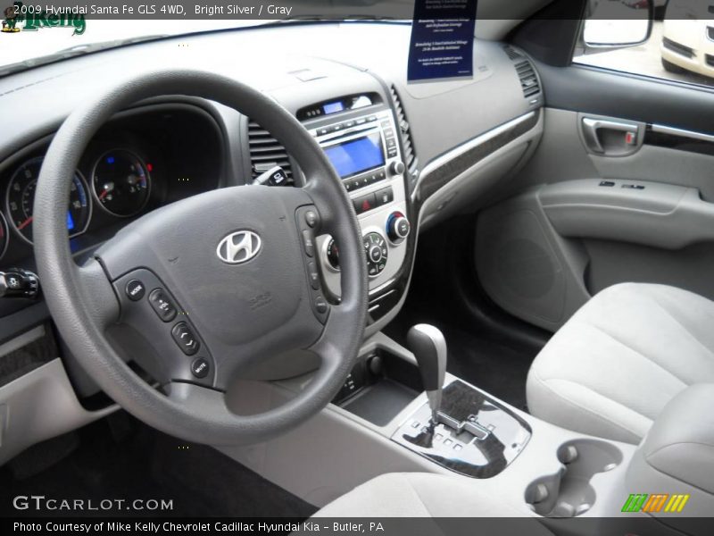 Bright Silver / Gray 2009 Hyundai Santa Fe GLS 4WD