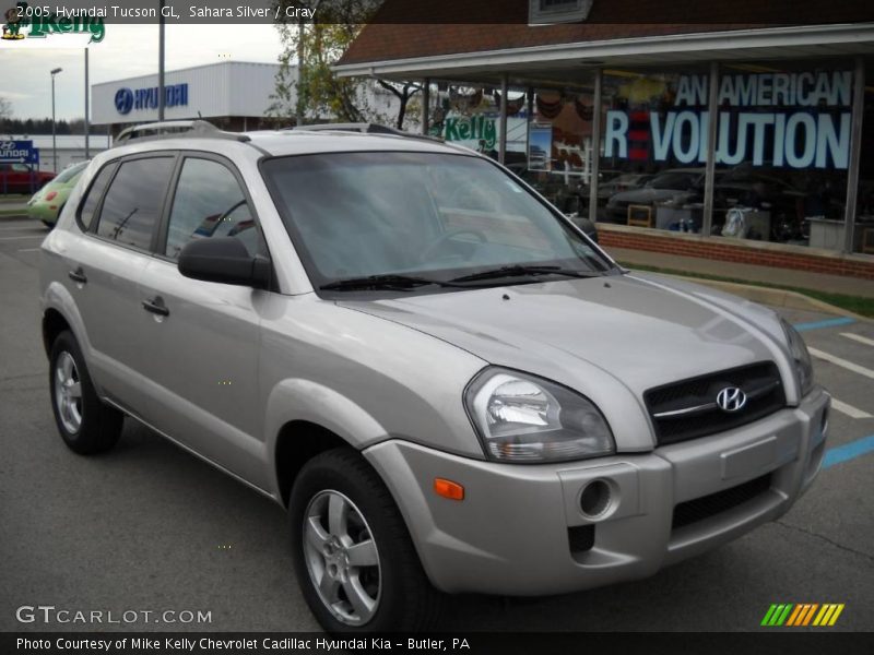 Sahara Silver / Gray 2005 Hyundai Tucson GL