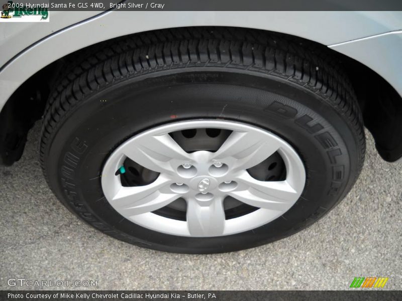 Bright Silver / Gray 2009 Hyundai Santa Fe GLS 4WD