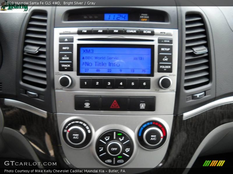 Bright Silver / Gray 2009 Hyundai Santa Fe GLS 4WD