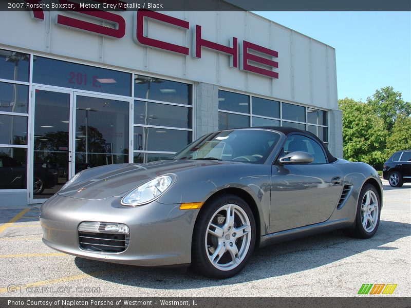 Meteor Grey Metallic / Black 2007 Porsche Boxster