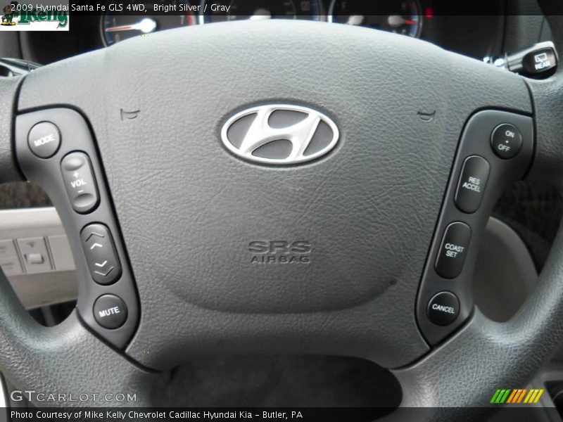 Bright Silver / Gray 2009 Hyundai Santa Fe GLS 4WD