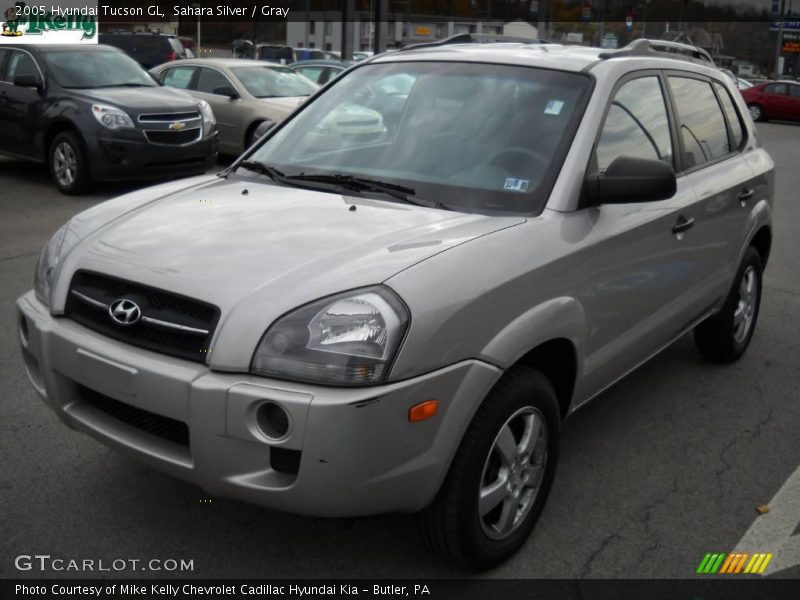 Sahara Silver / Gray 2005 Hyundai Tucson GL