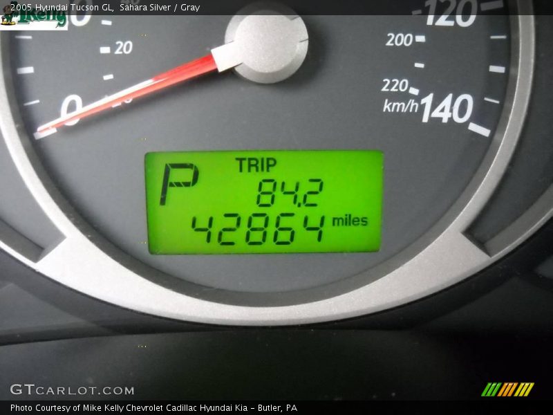 Sahara Silver / Gray 2005 Hyundai Tucson GL