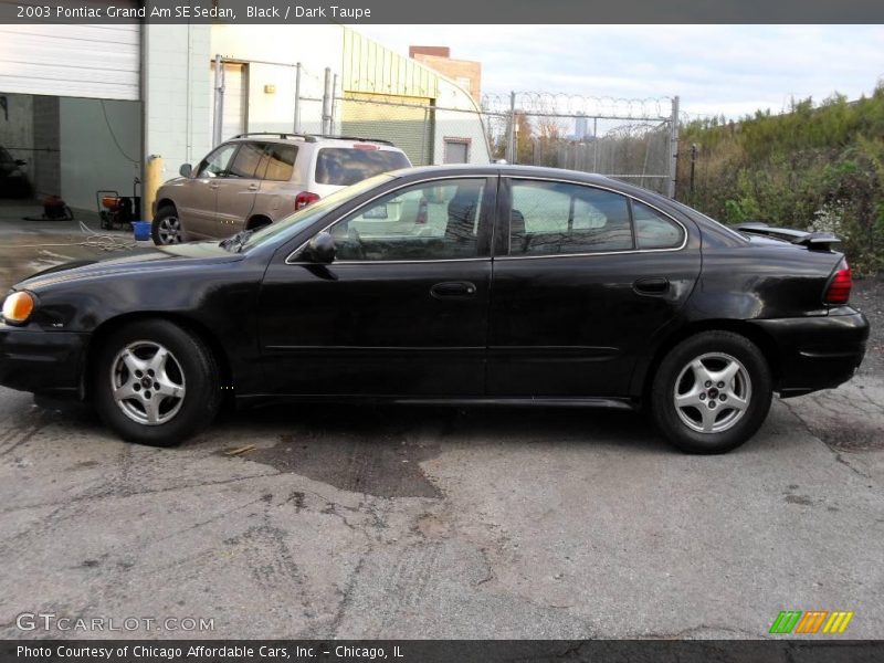 Black / Dark Taupe 2003 Pontiac Grand Am SE Sedan
