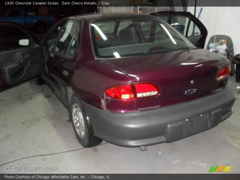 Dark Cherry Metallic / Gray 1995 Chevrolet Cavalier Sedan