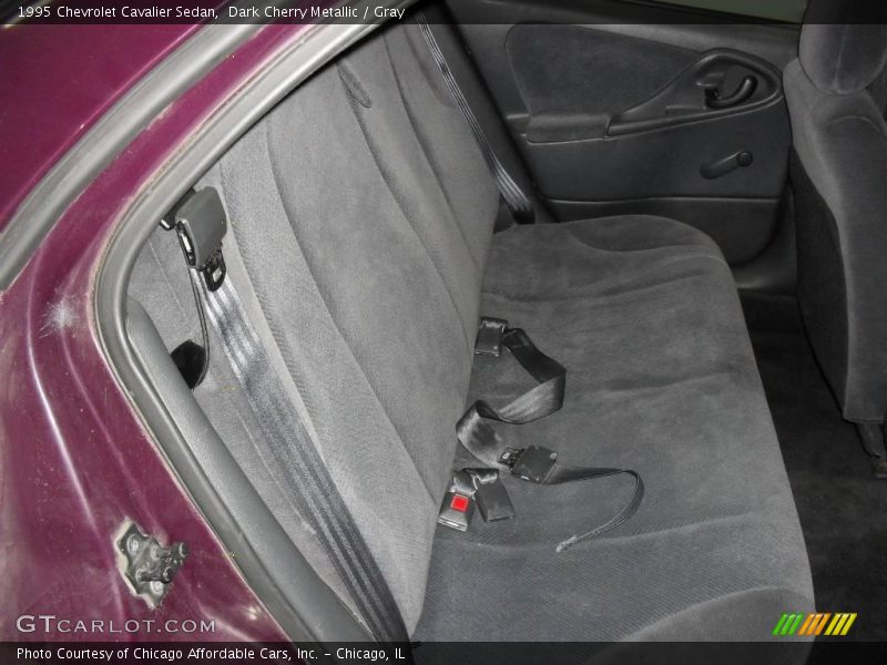 Dark Cherry Metallic / Gray 1995 Chevrolet Cavalier Sedan