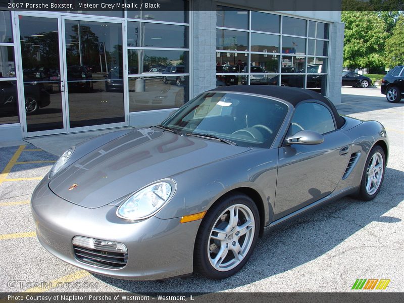 Meteor Grey Metallic / Black 2007 Porsche Boxster
