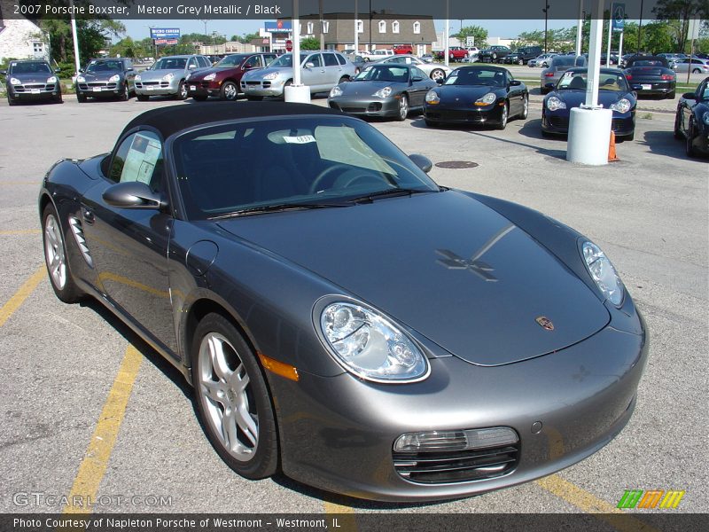Meteor Grey Metallic / Black 2007 Porsche Boxster