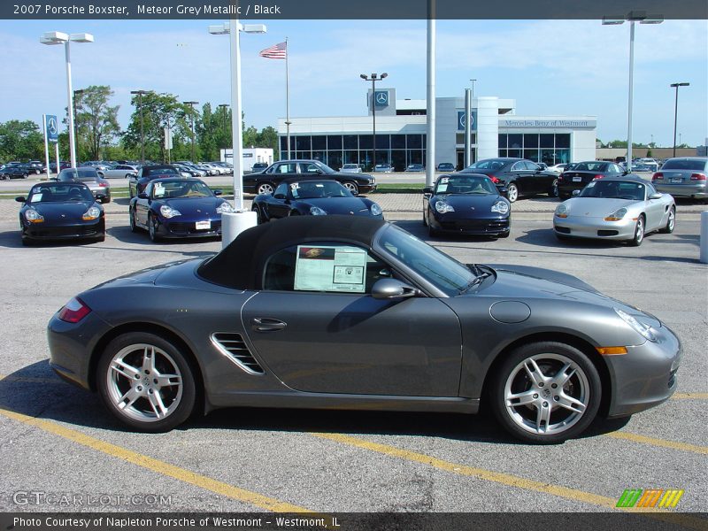 Meteor Grey Metallic / Black 2007 Porsche Boxster