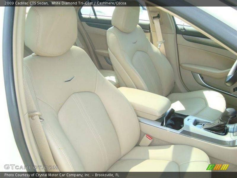 White Diamond Tri-Coat / Cashmere/Cocoa 2009 Cadillac CTS Sedan