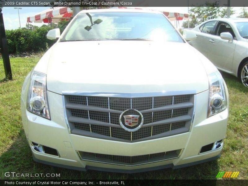 White Diamond Tri-Coat / Cashmere/Cocoa 2009 Cadillac CTS Sedan