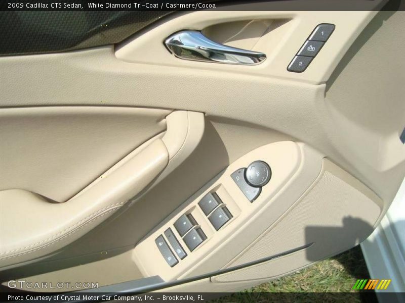White Diamond Tri-Coat / Cashmere/Cocoa 2009 Cadillac CTS Sedan