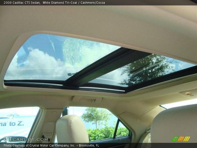 White Diamond Tri-Coat / Cashmere/Cocoa 2009 Cadillac CTS Sedan