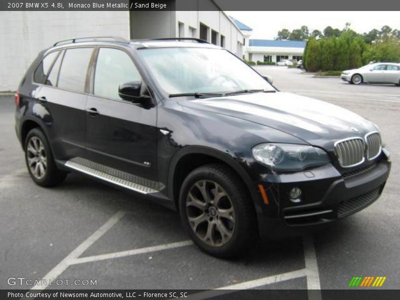 Monaco Blue Metallic / Sand Beige 2007 BMW X5 4.8i