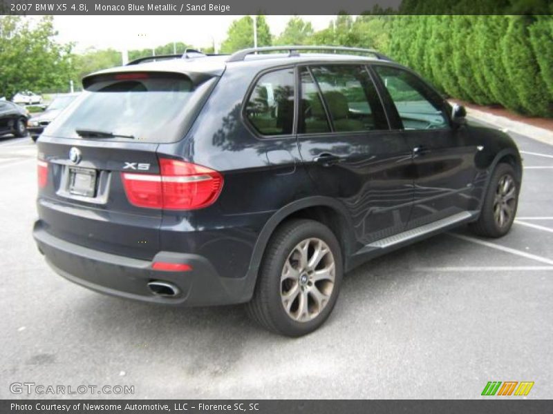 Monaco Blue Metallic / Sand Beige 2007 BMW X5 4.8i