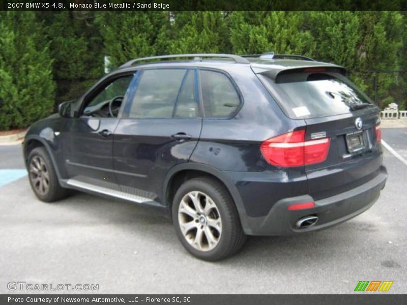 Monaco Blue Metallic / Sand Beige 2007 BMW X5 4.8i