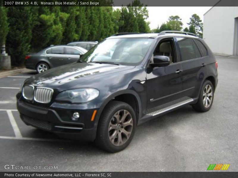 Monaco Blue Metallic / Sand Beige 2007 BMW X5 4.8i