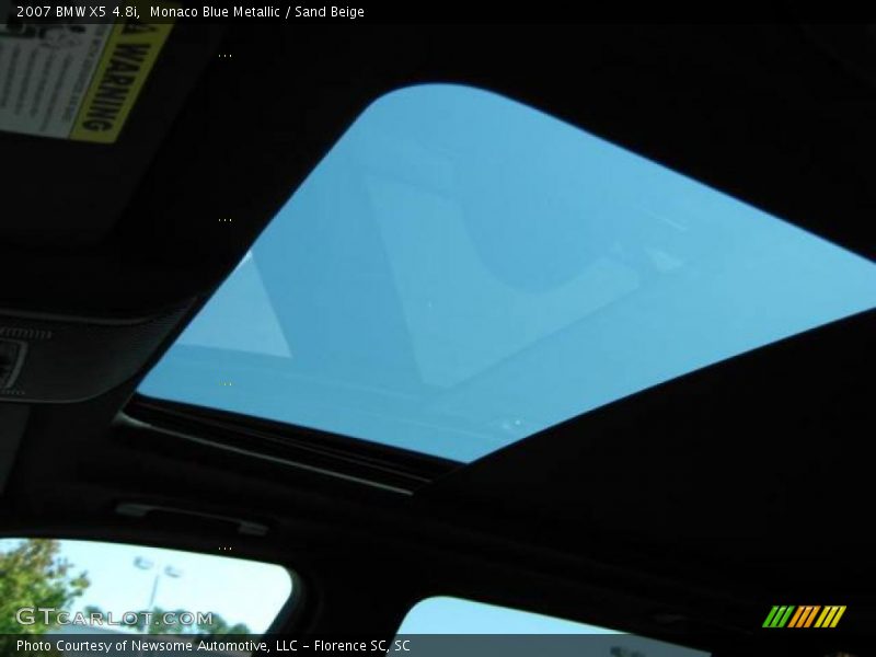 Monaco Blue Metallic / Sand Beige 2007 BMW X5 4.8i