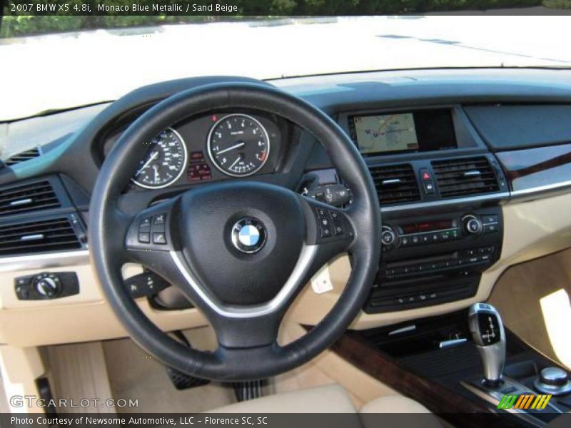 Monaco Blue Metallic / Sand Beige 2007 BMW X5 4.8i