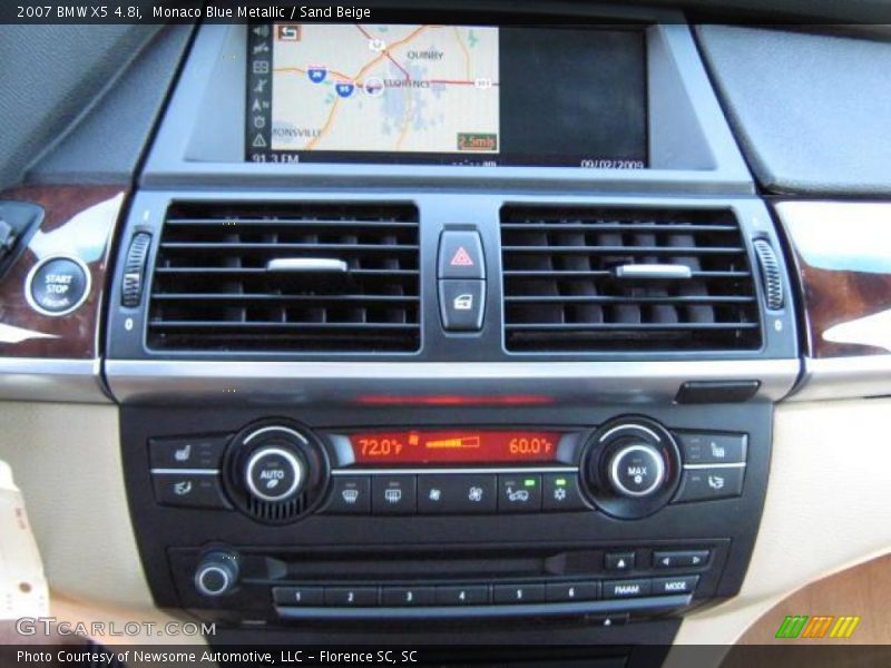 Monaco Blue Metallic / Sand Beige 2007 BMW X5 4.8i
