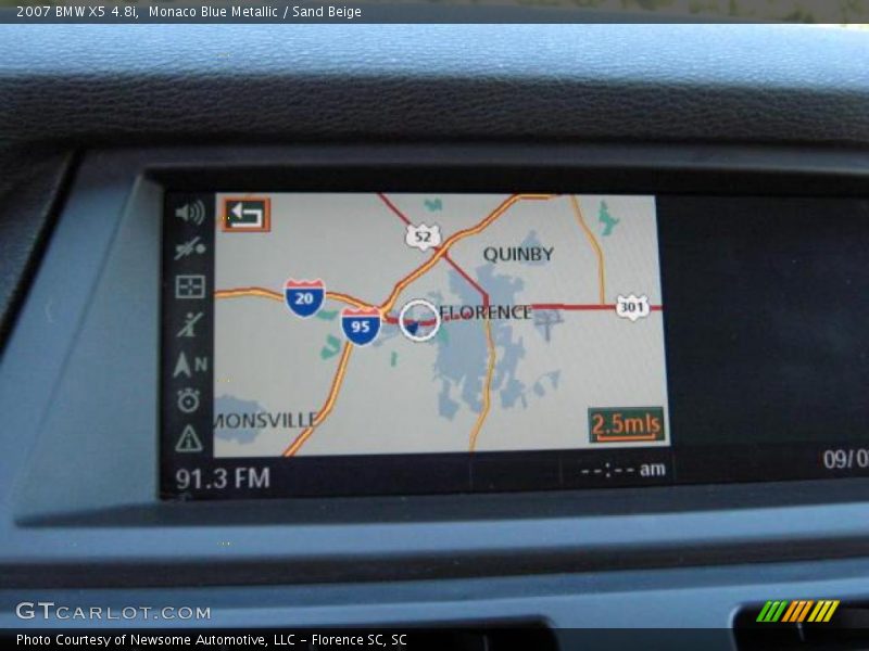 Monaco Blue Metallic / Sand Beige 2007 BMW X5 4.8i