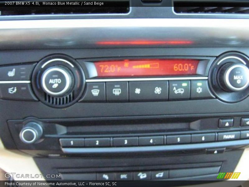 Monaco Blue Metallic / Sand Beige 2007 BMW X5 4.8i