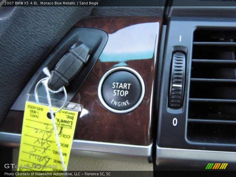 Monaco Blue Metallic / Sand Beige 2007 BMW X5 4.8i