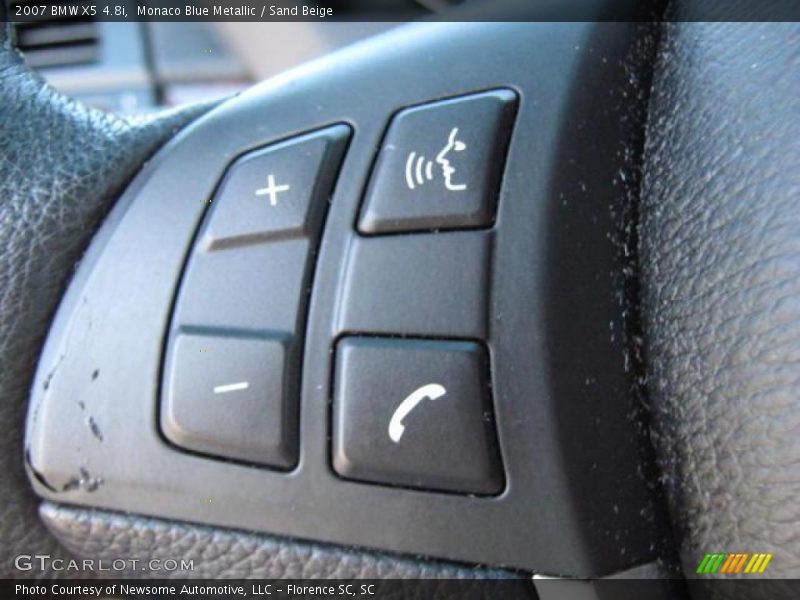 Monaco Blue Metallic / Sand Beige 2007 BMW X5 4.8i