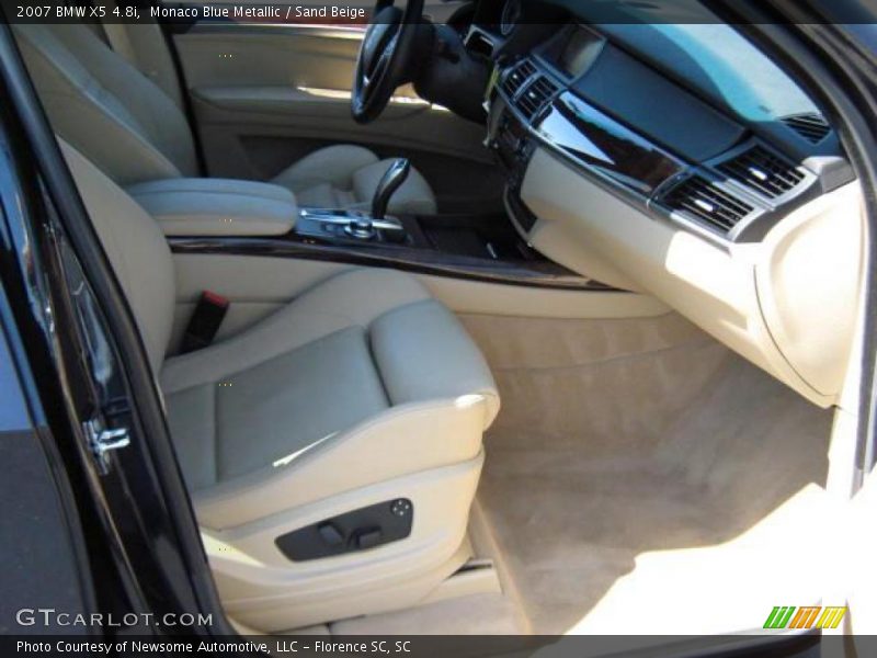 Monaco Blue Metallic / Sand Beige 2007 BMW X5 4.8i
