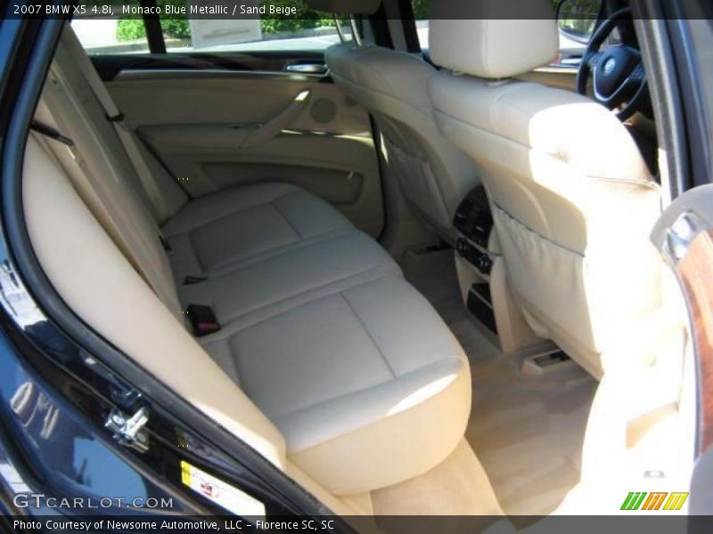 Monaco Blue Metallic / Sand Beige 2007 BMW X5 4.8i