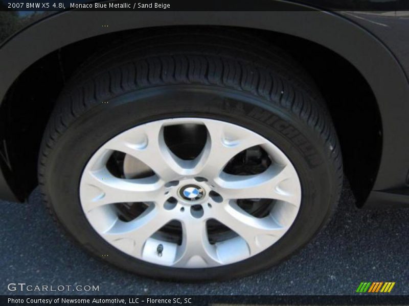 Monaco Blue Metallic / Sand Beige 2007 BMW X5 4.8i