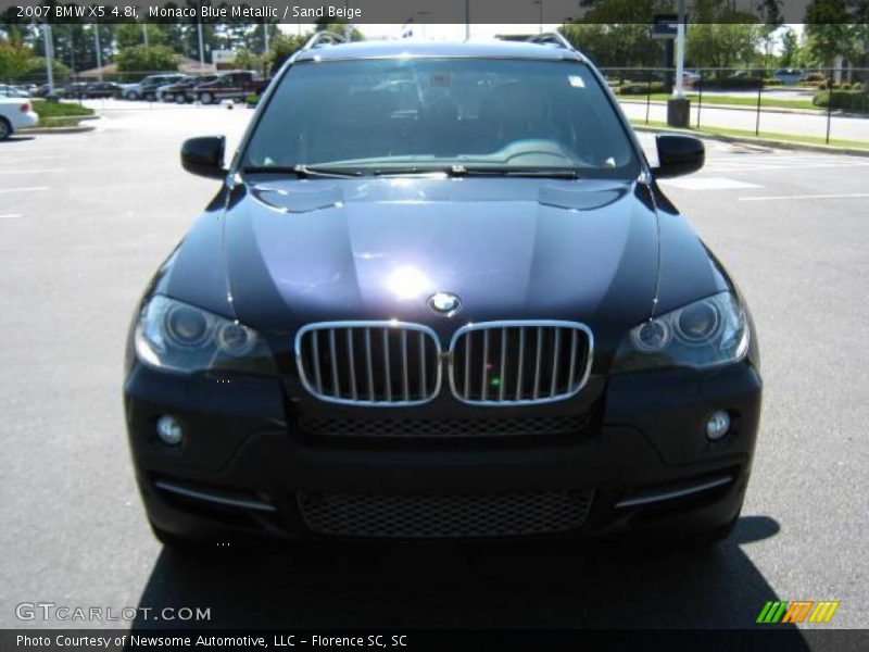 Monaco Blue Metallic / Sand Beige 2007 BMW X5 4.8i