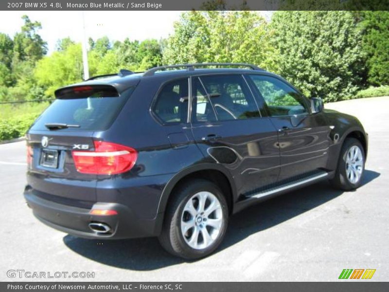 Monaco Blue Metallic / Sand Beige 2007 BMW X5 4.8i