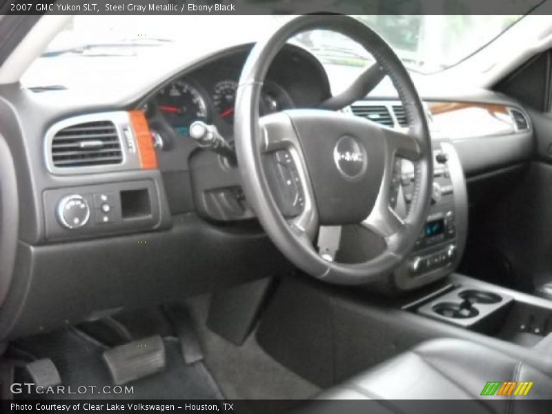 Steel Gray Metallic / Ebony Black 2007 GMC Yukon SLT