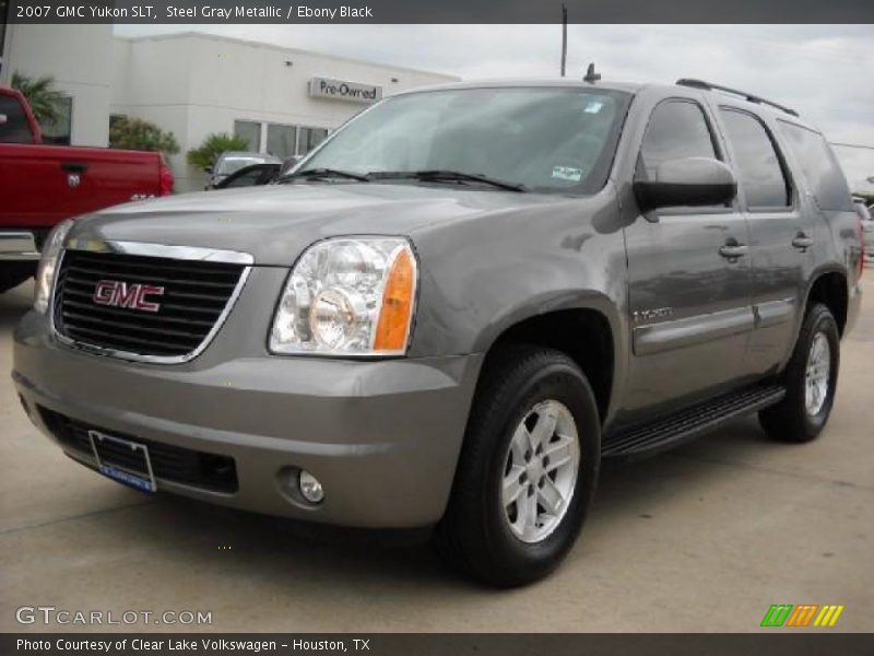 Steel Gray Metallic / Ebony Black 2007 GMC Yukon SLT