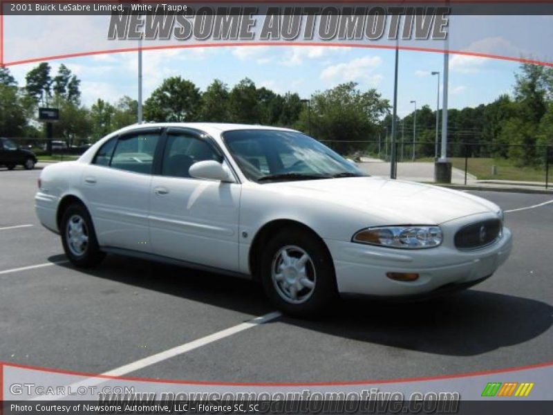 White / Taupe 2001 Buick LeSabre Limited
