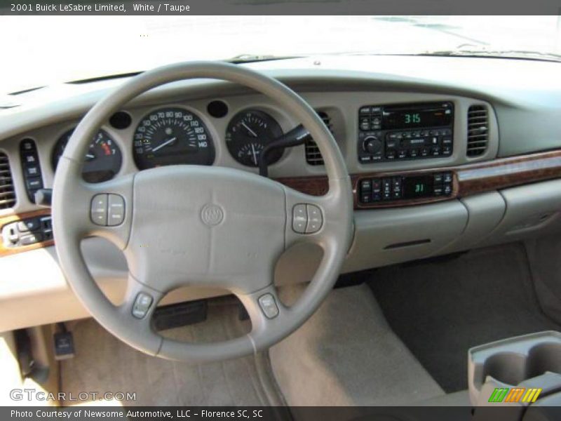 White / Taupe 2001 Buick LeSabre Limited