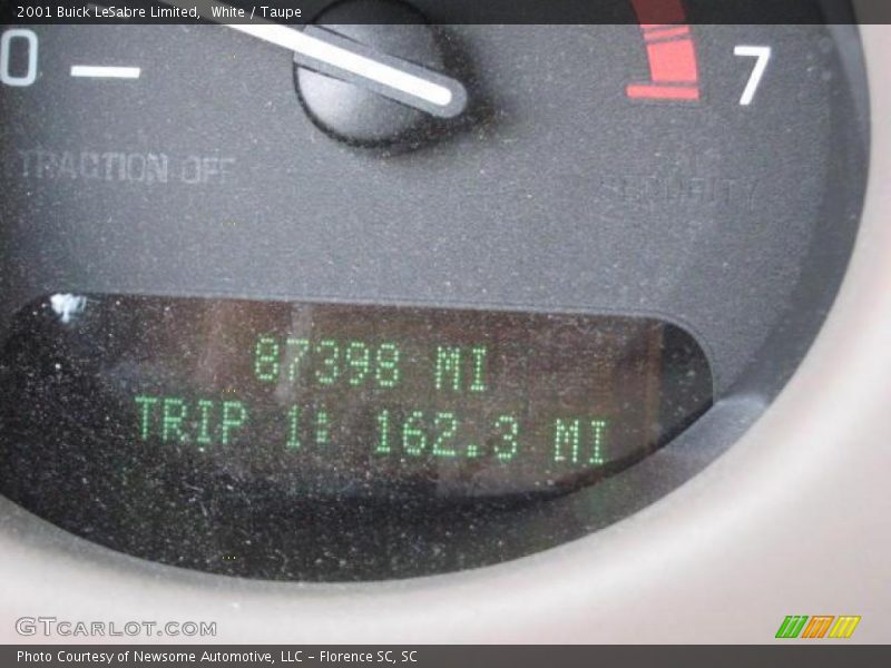 White / Taupe 2001 Buick LeSabre Limited