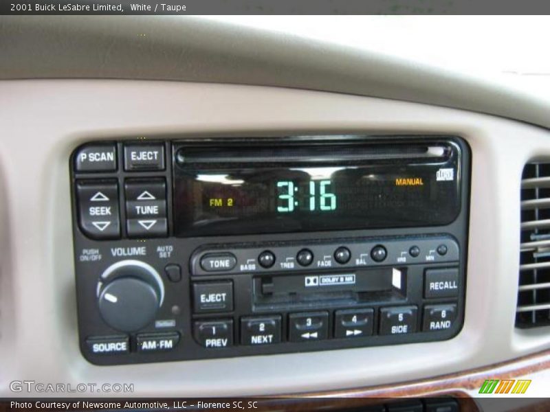 White / Taupe 2001 Buick LeSabre Limited