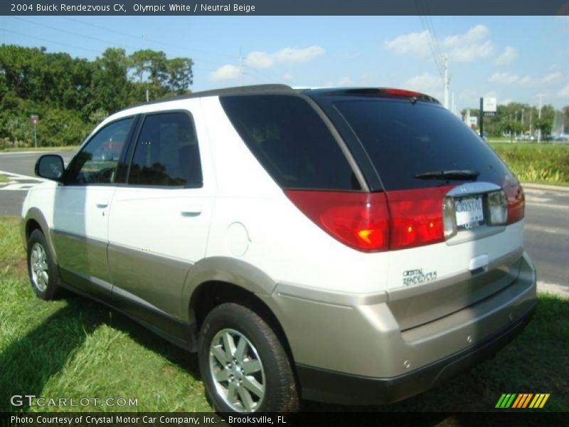 Olympic White / Neutral Beige 2004 Buick Rendezvous CX