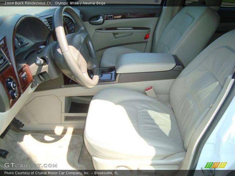 Olympic White / Neutral Beige 2004 Buick Rendezvous CX