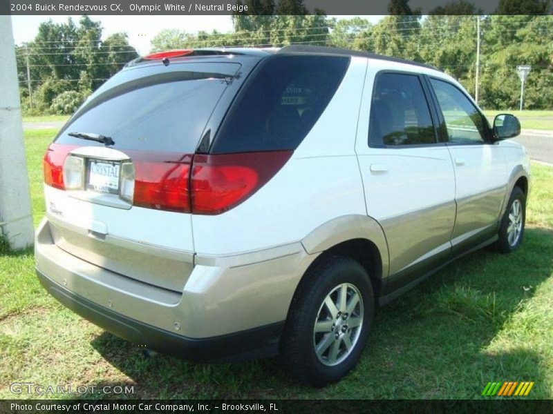 Olympic White / Neutral Beige 2004 Buick Rendezvous CX