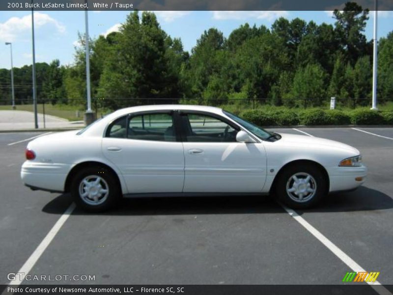White / Taupe 2001 Buick LeSabre Limited