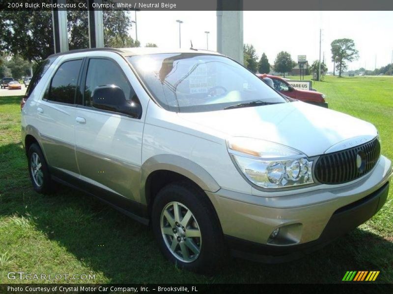 Olympic White / Neutral Beige 2004 Buick Rendezvous CX