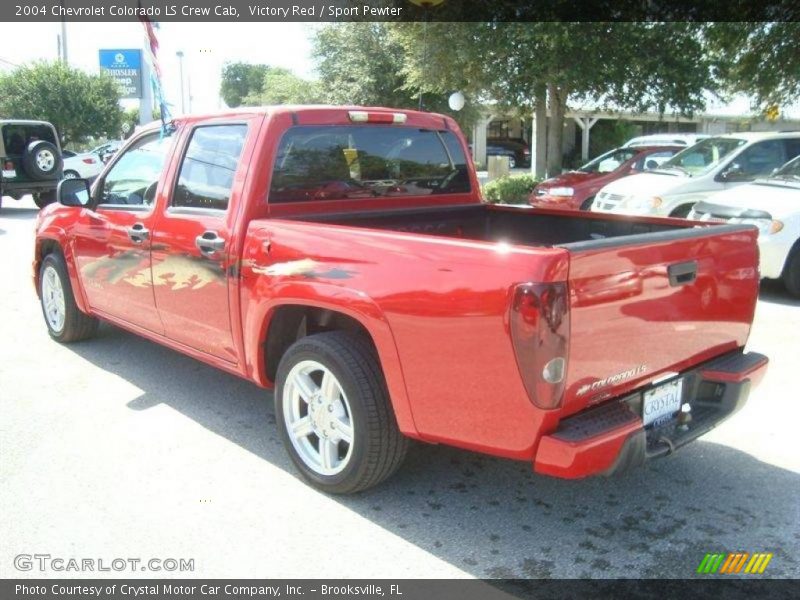 Victory Red / Sport Pewter 2004 Chevrolet Colorado LS Crew Cab