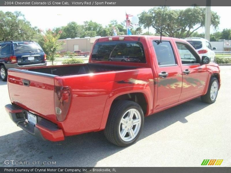 Victory Red / Sport Pewter 2004 Chevrolet Colorado LS Crew Cab