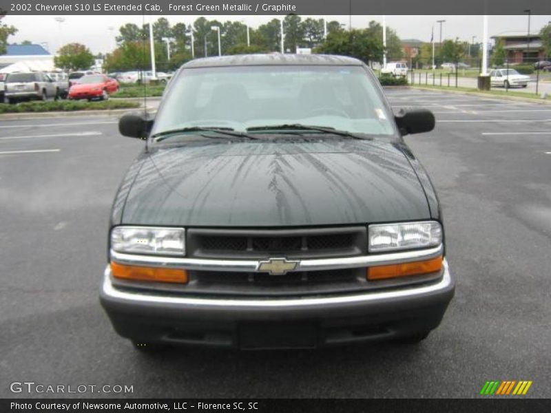 Forest Green Metallic / Graphite 2002 Chevrolet S10 LS Extended Cab