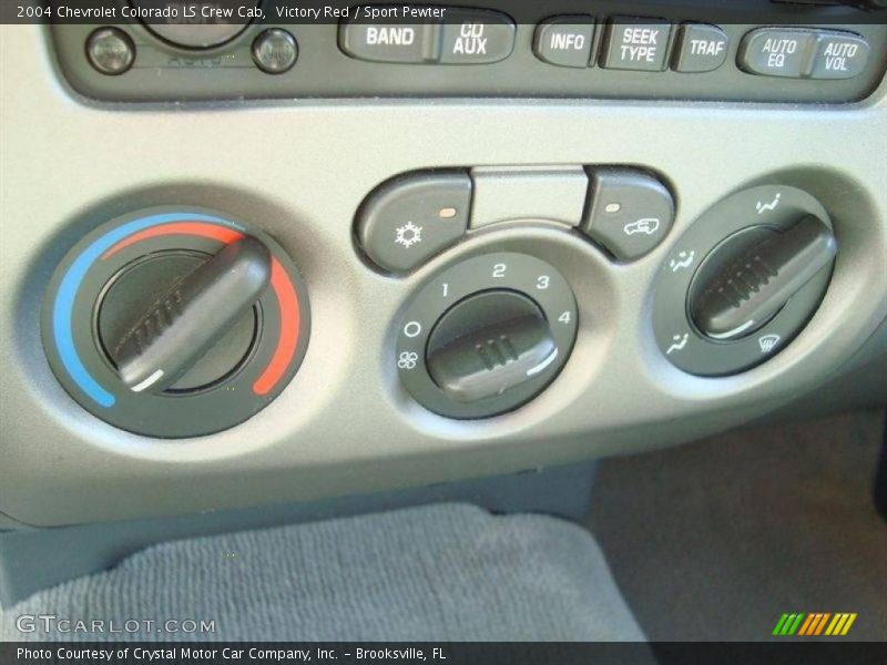 Victory Red / Sport Pewter 2004 Chevrolet Colorado LS Crew Cab