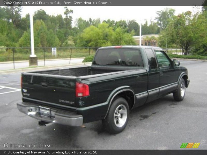 Forest Green Metallic / Graphite 2002 Chevrolet S10 LS Extended Cab